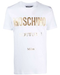 Moschino Lettering Logo Stamp T Shirt