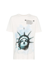 Off-White Liberty Print Cotton T Shirt