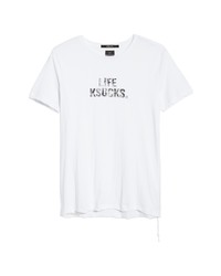 Ksubi Life Ksucks Graphic Tee In White At Nordstrom