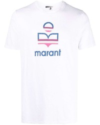 Isabel Marant Linen Logo Print T Shirt