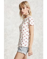 Forever 21 Lips Graphic Tee