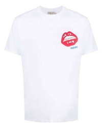 Fiorucci Lips Logo Print T Shirt