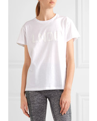 Lndr Printed Cotton Jersey T Shirt White
