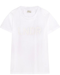 Lndr Printed Cotton Jersey T Shirt White