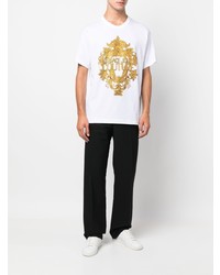 VERSACE JEANS COUTURE Logo Baroque Print T Shirt