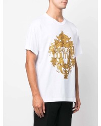 VERSACE JEANS COUTURE Logo Baroque Print T Shirt