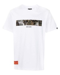 Izzue Logo Camouflage Print T Shirt