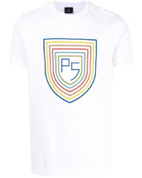 PS Paul Smith Logo Crest Organic Cotton T Shirt