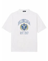 Balenciaga Logo Crest Print T Shirt