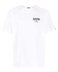 A Bathing Ape Logo Crew Neck T Shirt