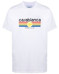 Casablanca Logo Crew Neck T Shirt