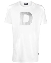 Diesel Logo Embossed Crewneck T Shirt