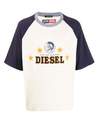 Diesel Logo Embroidered T Shirt