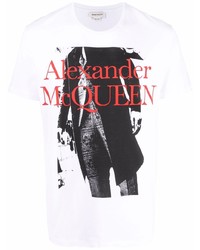 Alexander McQueen Logo Graphic Print T Shirt