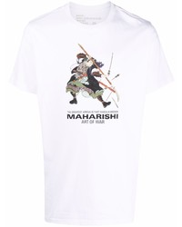 Maharishi Logo Graphic Print T Shirt