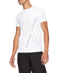 Armani Exchange Logo Graphic Tee In Solid White At Nordstrom