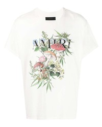 Amiri Logo Mushroom Print T Shirt