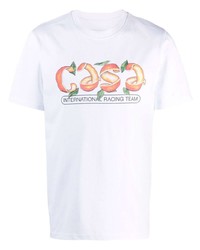Casablanca Logo Organic Cotton T Shirt