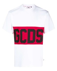 Gcds Logo Panel Cotton T Shirt