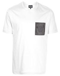 Giorgio Armani Logo Patch Cotton T Shirt