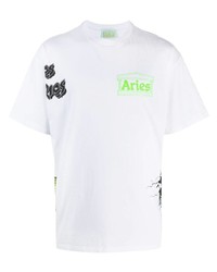 Aries Logo Patch Work T Shirt