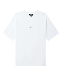 A.P.C. Logo Print Cotton Jersey T Shirt