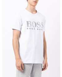 BOSS Logo Print Cotton T Shirt