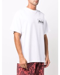Aries Logo Print Cotton T Shirt