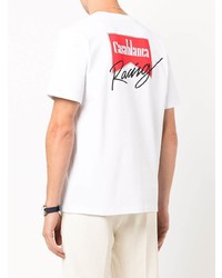 Casablanca Logo Print Cotton T Shirt