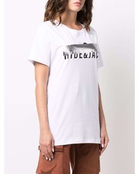 Hide&Jack Logo Print Cotton T Shirt