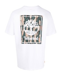 Timberland Logo Print Cotton T Shirt