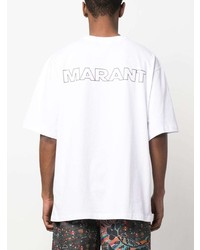 MARANT Logo Print Cotton T Shirt