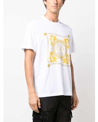 VERSACE JEANS COUTURE Logo Print Cotton T Shirt