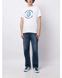 A Bathing Ape Logo Print Cotton T Shirt