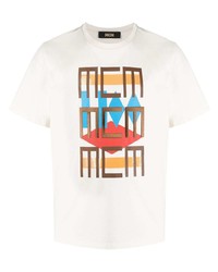 MCM Logo Print Cotton T Shirt