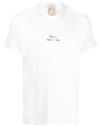 Ten C Logo Print Cotton T Shirt