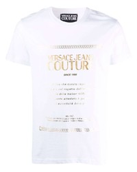 VERSACE JEANS COUTURE Logo Print Cotton T Shirt