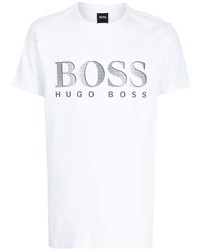 BOSS Logo Print Cotton T Shirt