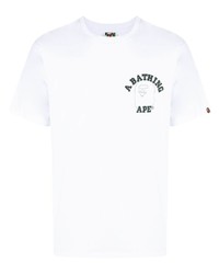 A Bathing Ape Logo Print Cotton T Shirt