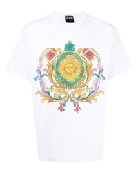 VERSACE JEANS COUTURE Logo Print Cotton T Shirt