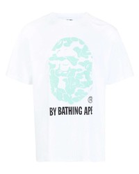 A Bathing Ape Logo Print Cotton T Shirt