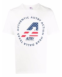 AUTRY Logo Print Cotton T Shirt