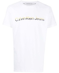 Calvin Klein Jeans Logo Print Cotton T Shirt