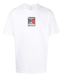 Puma Logo Print Cotton T Shirt