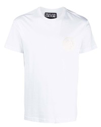 VERSACE JEANS COUTURE Logo Print Cotton T Shirt