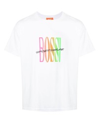 Bossi Sportswear Logo Print Cotton T Shirt