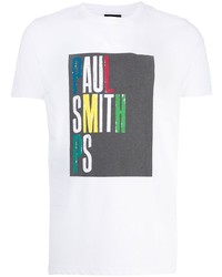 PS Paul Smith Logo Print Cotton T Shirt