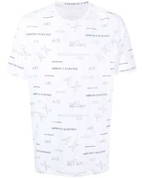 Armani Exchange Logo Print Cotton T Shirt