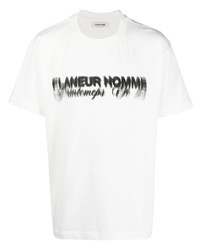 Flaneur Homme Logo Print Cotton T Shirt