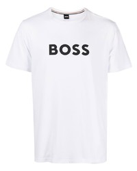 BOSS Logo Print Cotton T Shirt